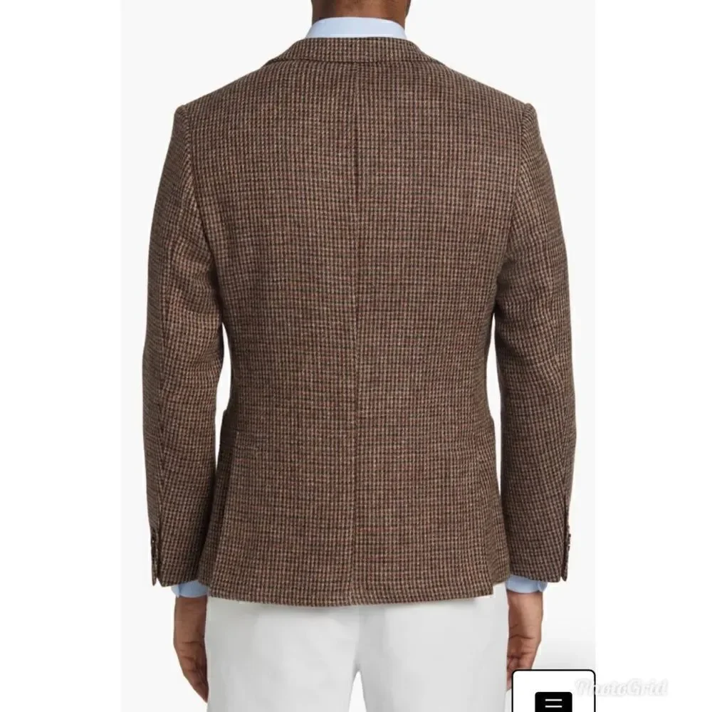 Officine Generale Men's Houndstooth 375 Wool Sport Coat Blazer Revolve